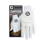 FootJoy Men\'s Contour FLX Prior Generation Golf Glove, Pearl, XX-Large, Worn on Left Hand
