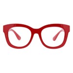 Peepers by PeeperSpecs Oprah\'s Favorite Women\'s Center Stage Oversized Blue Light Blocking Reading Glasses - Red +1.00