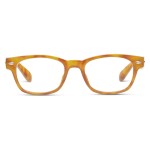 Peepers by PeeperSpecs Clark Blue Light Blocking Reading Glasses, Honey Tortoise +1.00