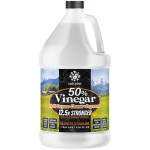 Calyptus 50% Pure Concentrated Vinegar | Maximum-Performance (12.5X) Power | Technical Grade | Dilutes Easily to 5% Acidity (1.5 Cups per Gallon) | Home and Outdoor Cleaning Concentrate | 1 Gallon