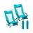 KingCamp Low Beach Chairs 2 Pack, Folding Portable Chair for Adults lightweight Extra Wide Ergonomic High Back Seat 300lbs Heavy Duty Oversized Gear with Carry Bag for Outdoor Lawn Camping Picnic