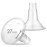 Maymom MyFit 27mm Shields, Large; Compatible with Medela Breast Pump- Freestyle, Harmony, Maxi, PersonalFit, Freestyle Flex Connector; Connect to Maymom Widemouth/Narrow Connector, 2pcs