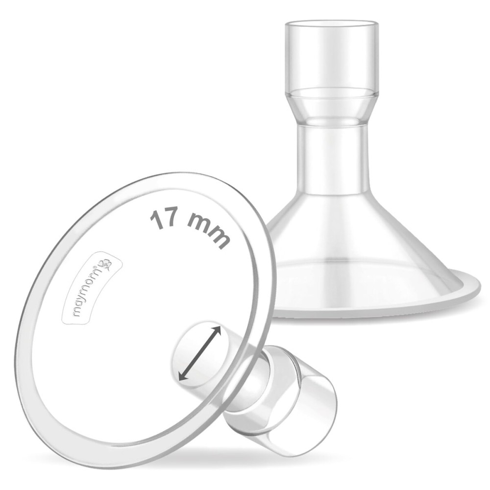 Maymom MyFit 17mm Shield (2pc), Does NOT Include Maymom Wide-Mouth Connector, Compatible with Spectra S2 Accessories Spectra S1 Not Original Spectra Pump Parts Spectra Flange