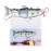 Robotic Swimming Fishing Electric Lures 5.12 USB Rechargeable LED Light Wobbler Multi Jointed Swimbaits Hard Lures Fishing Tackle (Hybrid Striped Shad Specialty)