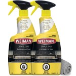 Weiman Heavy Duty Stove and Oven Cleaner and Degreaser for Glass, Ceramic Cooktops, BBQ grill grates - 2 Pack, 24 Oz w/MicroFiber Towel