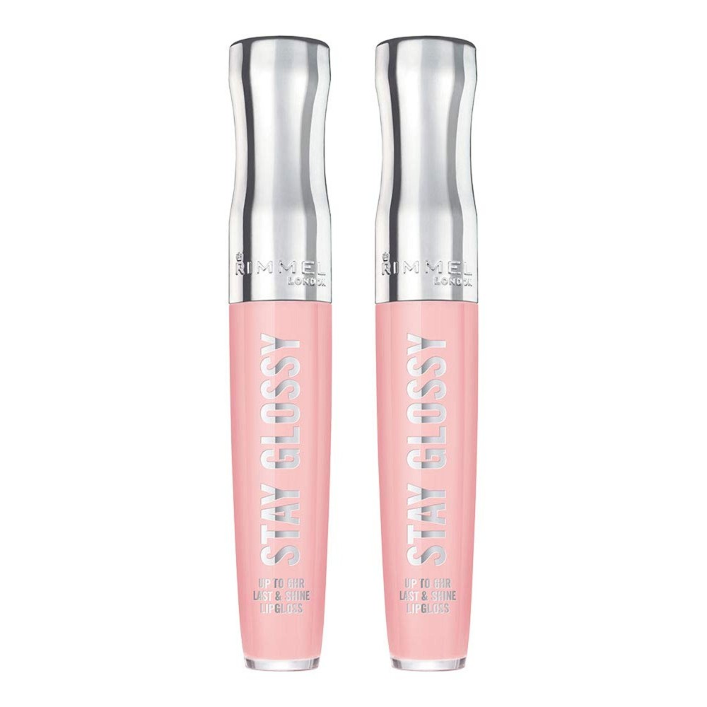 Rimmel Stay Glossy 6HR Lip Gloss, Sundae Best, 0.18 Fl Oz (Pack of 2)