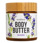 Lavender Body Butter with Shea Butter, Jojoba & Lavender Essential Oil - Natural Lotion for Women, Non-Greasy Moisturizer for Dry Skin, Whipped Body Cream