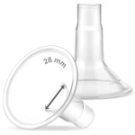 Maymom MyFit Classic 28mm Shield Compatible w Maymom Widemouth Connector Not Original Spectra S2 Accessories Spectra S1 Not Original Spectra Pump Parts Spectra Flange