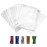 XLSFPY 100PCS Cellophane Bags Clear Plastic Cello Bags 4x6 with 4 Twist Ties 5 Mix Colors - 1.4 mils Thick OPP Treat Bags for Gift Wrapping Packaging Decorations Storage (4\'\' x 6\'\')