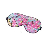 Tim & Tina Silk Sleep Mask for Women Men Comfortable Blindfold Eye Mask with Adjustable Strap for Travel Yoga Nap Shift Work (Colorful Flowers)