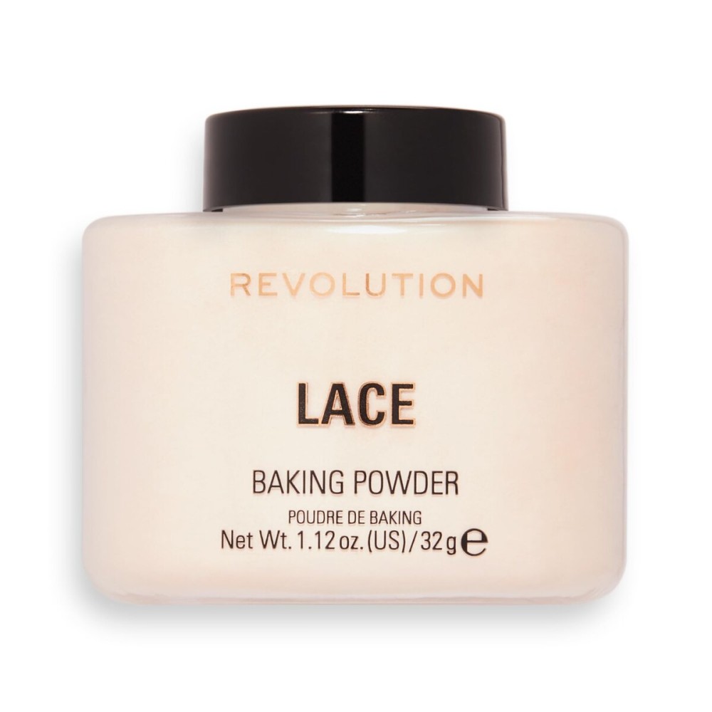 Revolution, Loose Baking Powder, Makeup Setting Powder, Long-Lasting Coverage, Mattifies & Reduces Shine, Lace, 1.12 oz