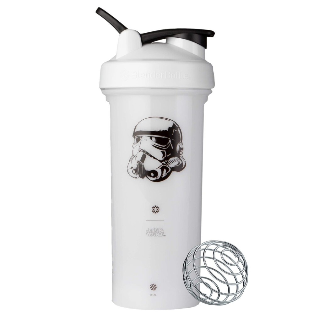 BlenderBottle Star Wars Shaker Bottle Pro Series Perfect for Protein Shakes and Pre Workout, 28-Ounce, Stormtrooper