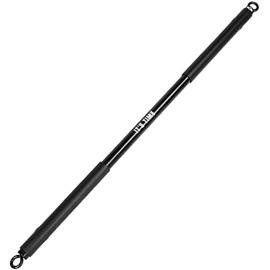 INNSTAR Home Gym workout bar 38 Black Max Load 800lb for Resistance Bands Body Exercise Power Lifting Fitness Training Bar (Black-38\'\')