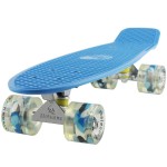 Skateboards Blue Kids Mini 22 inch Cruiser Beginner Skateboard Boys Board for Girl Youth Children Toddler Teenagers Adults Birthday (Blue)