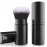 Falliny Retractable Kabuki Makeup Brush, Travel Face Blush Brush, Portable Powder Foundation Sunscreen Brush with Cover for Blush, Bronzer, Buffing, Highlighter Flawless Powder Cosmetics
