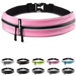Fitgriff Running Belt for Men & Women - Secure Jogging Pouch for Phone, Keys & Essentials - For All Cell Phones (Pink, 24.5 - 35.5 Waist Size)
