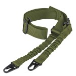 CVLIFE 2 Point Rifle Sling Strap with Metal Hook Adjustable Traditional Gun Sling Army Green