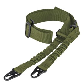 CVLIFE 2 Point Rifle Sling Strap with Metal Hook Adjustable Traditional Gun Sling Army Green