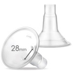 Maymom MyFit 28mm Two-Piece Design Large Breastshield for Medela Breast Pumps; Ideal for HandsFree Bra; Not Original PersonalFit/Freestyle Flex Pump Parts; 2pcs