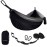 Gold Armour Camping Hammock - Portable Hammock Single Hammock Camping Accessories Gear for Outdoor Indoor Adult Kids, USA Based Brand (Black & Grey)