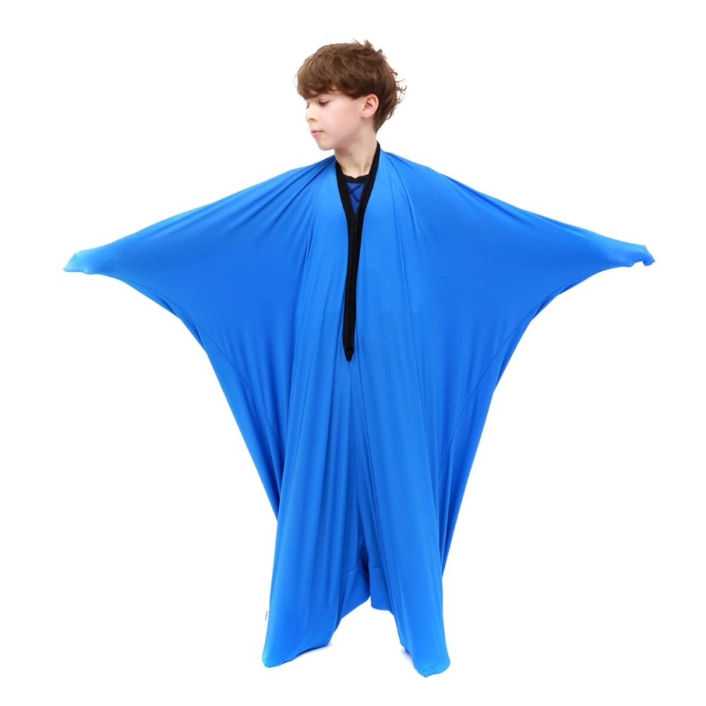 SANHO Dynamic Movement Sensory Sock Body Sock,Medium,6-9 years old, 47\'\'HX27\'\'W, Good for Height:41-51,Updated Version,Blue