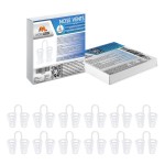 Nose Vent Sinus Relief Dilator (Pack of 12 Small Size) Hard Cone Vents - A Simple Solution for Nasal Snorers - Reusable Snoring Device to enjoy a peaceful night\'s sleep - by Mobi Lock