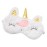 Cute Animal Sleeping Sleep Mask Soft Plush Blindfold Cute Rabbit Panda Koala Eye Cover Eyeshade for Kids Teens Girls Women (Unicorn Gold)