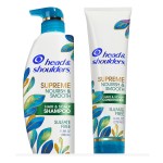 Head & Shoulders Anti-Dandruff Shampoo and Conditioner Set, Supreme Nourish & Smooth, 1% Pyrithione Zinc, Sulfate-Free, for Dry Scalp, Color-Safe, 11.8 fl oz & 9.4 fl oz