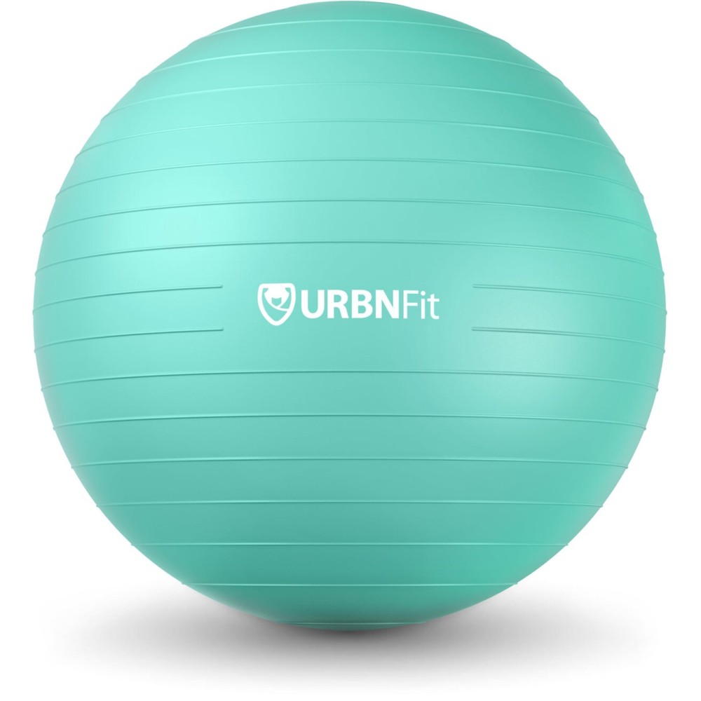 URBNFit Exercise Ball - Yoga Ball in Multiple Sizes for Yoga, Pilates, Pregnancy, Stability - Anti-Burst Swiss Balance Ball w/Quick Pump - Office Ball Chair for Home and Gym - 30 Inch - Teal