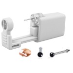 SLVIEKAE Nose Piercing Kit, Nostril Pierce Kits Nose Perforated Gun Self Nose Puncture Kits Nostril Perforated Gun Kit Tool (Black)