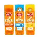 O\'Keeffe\'s Lip Repair Lip Balm Set for Dry, Cracked Lips - Stick (Pack of 3: 1 Cooling + 1 Unscented + 1 SPF) - Moisturizer for for Extremely Cracked, Dry Lips