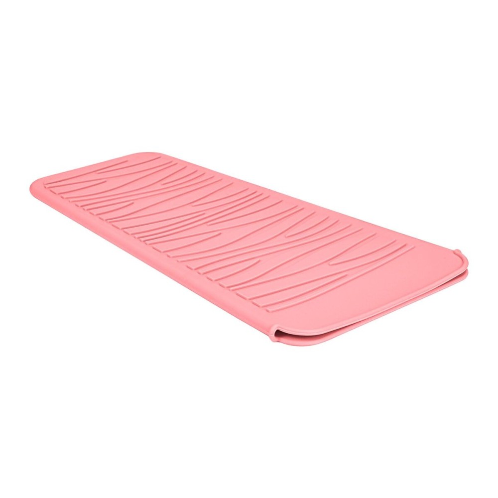 EIOKIT Silicone Heat Resistant Travel Pouch for Hot Hair Styling Tools - Straightener, Crimping Iron, Curling Wand, Flat Iron, and Waving Iron (Light Pink) 1 Pack