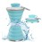 Collapsible Water Bottle, Camping Cup With Carabiner, Reuseable Silicone Foldable Leak Proof Portable Sports For Outdoor, Travel Gym Hiking, BPA Free, Cycling Cups