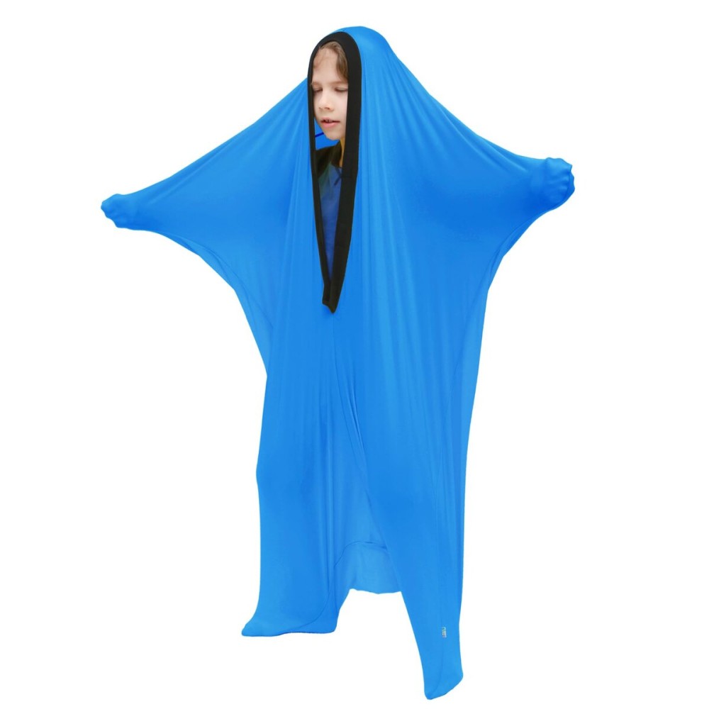 SANHO Dynamic Movement Sensory Sock Body Sock, X-Large,Good for Height:62-73,For Autistic & Sensory Processing Disorders, Updated Version,Blue