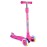 BELEEV Scooters for Kids 3 Wheel Kick Scooter for Toddlers Girls Boys, 4 Adjustable Height, Lean to Steer, Light up Wheels, Extra-Wide Deck, Easy to Assemble for Children Ages 3-12 (Rose Pink)