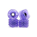 Shark Wheel 72mm 78a Longboard Cruising Wheels, DNA Formula, Set of 4 Wheels (Transparent Purple, 72mm)