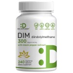 DIM Supplement 300mg, 240 Caps, 4 Months Supply | Estrogen Balance for Men & Women | Diindolylmethane Plus Black Pepper Extract for Enhanced Absorption | Hormonal & Skin Health Support