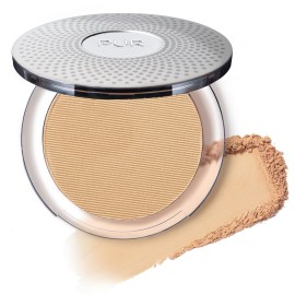 PUR Beauty 4-in-1 Pressed Mineral Makeup Powder Foundation with SPF 15 - Concealer & Finishing Compact Pressed Powder for Face - Buildable Medium to Full Coverage Foundation Powder (Bisque)