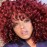 AIDUSA Short Loose Red Curly Wig Afro Synthetic Wig NaturalHalf Short Wigs for Black Women FluffyRed Wig Weave Curly Wigs with Bangs for Women (Red)