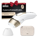 Braun IPL at Home Laser Hair Removal for Women and Men, Silk Expert Pro 5 PL5137 with Venus Swirl Razor, Permanent Visible Hair Reduction in Hair Regrowth for Body & Face, Corded, PL5137
