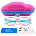 SEEAFUN Blue Light Glasses for Kids Girls Boys with Cute Car Case, UV400 Protection, Anti Blue Ray Age3-12