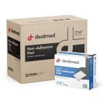 Dealmed Sterile Non-Adherent 3 x 4 Gauze Pads - 100 Count (12 Pack) Non-Adhesive Wound Dressing, Highly Absorbent, Non-Stick, Individually Wrapped for Extra Protection (Case of 1200)