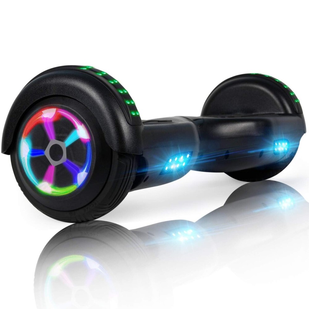 LIEAGLE Self Balancing Scooter, 6.5 Self Balancing Scooter with Many Certified Wheels LED Lights for Kids Adults(star purple)