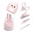 YIVEKO Baby Nail Kit, 4-in-1 Baby Nail Care Set with Cute Case, Baby Nail Clippers, Scissors, Nail File & Tweezers, Baby Manicure Kit and Pedicure kit for Newborn, Infant, Toddler, Kids-Owl Pink