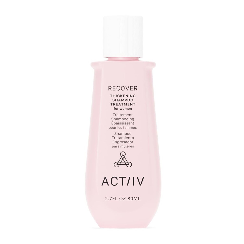 ACTIIV Recover Thickening Shampoo Treatment For Women | Supports the Appearance of Fuller, Healthier-Looking Hair, Supports Scalp Health, Plant-Based, Color-Safe, Vegan, All Hair Types, 80 mL / 2.7 oz