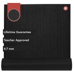 Manduka PROlite Yoga Mat 71 - 4.7mm | Lifetime Durability | Hygienic Construction | Teacher Approved | 71 x 24 inches | Black