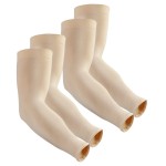 Aegend Sun Protection Cooling Arm Sleeves Sun Sleeves for Men & Women for Cycling, Running, Basketball, Football, Golf, Volleyball, Driving, Light Beige 2 Pairs