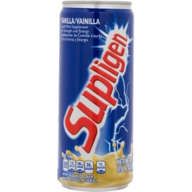 Supligen Vanilla Liquid Meal Supplement, 9.87 oz (Pack of 12) - Nutritional Shake with Protein & Vitamins - Ready-to-Drink Meal for Energy, Strength & Recovery