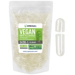 XPRS Nutra Size 1 Empty Capsules - 1000 Count Clear Empty Vegan Capsules - Vegetarian Pills - DIY Vegetable Capsule Filling- Veggie Pill Caps for Do-It-Yourself Supplements