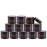 Encheng Cosmetic Jars, 40 Pack of 2oz Amber Round Glass Jars, with Inner Liners and black Lids,Empty Cosmetic Containers,Cream jars